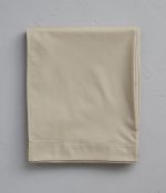 Drap percale marron terre battue