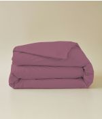 Housse de couette coton violet raisin