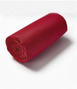 Drap housse coton rouge garance