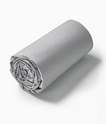 Drap housse percale gris duvet