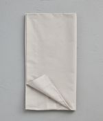 Taie de traversin coton gris calcium 43x140 cm