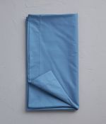 Taie de traversin percale bleue vague