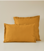 Taie d'oreiller percale miel