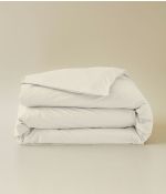 Housse de couette percale beige pashmina
