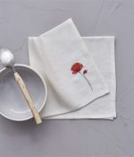 Serviette de table métis Florilège rouge