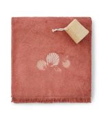 Drap de bain Trésor nacré rose