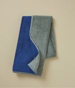 Serviette Twist 50x100 Bleu/Vert sauge