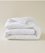 Housse de couette satin de coton lyocell Blanc douceur