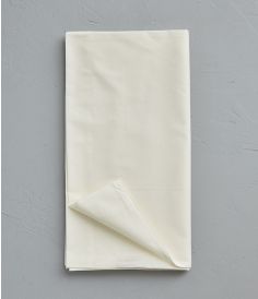 Taie de traversin coton blanc crème 43x140 cm