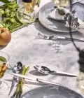 Nappe damassée ronde blanche 260 cm - Damas - Milieu du XXe