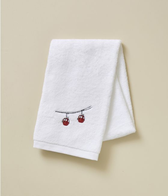 Terry towel Rdv au sommet blanc