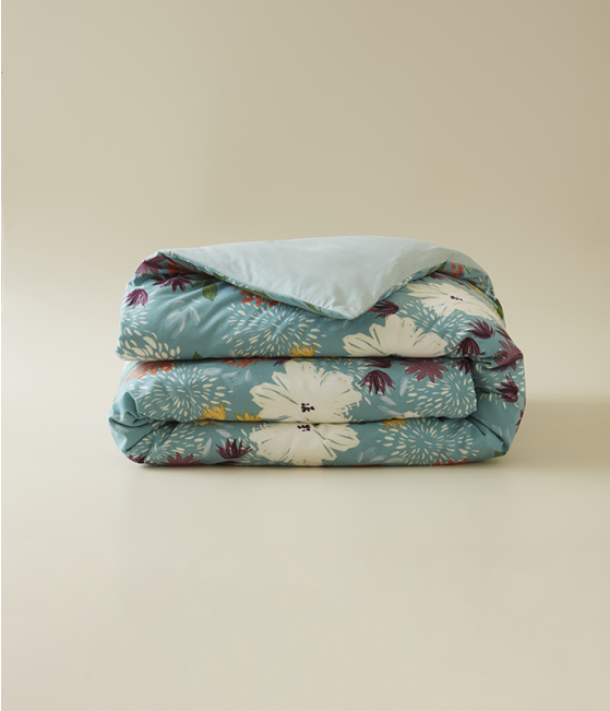 Housse de couette imprimée Bouquet de joies