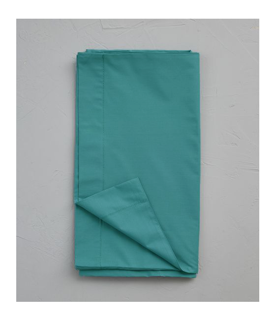 Taie de traversin percale vert émeraude