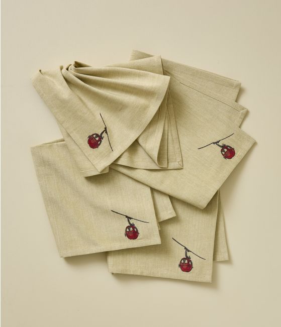 Set of 4 napkins Rdv au sommet