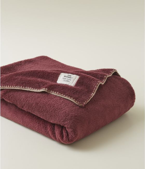 Plaid Bien au chaud Aubergine