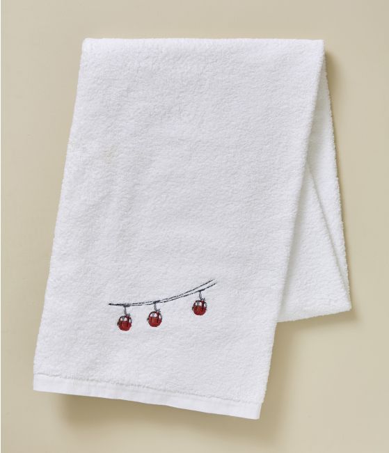 Bath sheet Rdv au sommet blanc