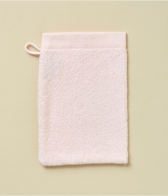 Gant de toilette Les voyageurs rose