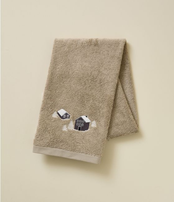 Terry towel Au coeur de la vallée taupe