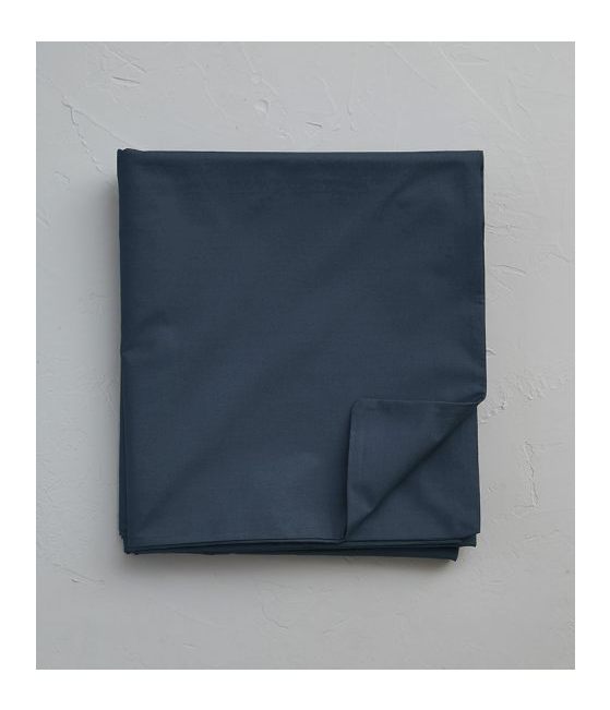Housse de couette percale pierre bleue