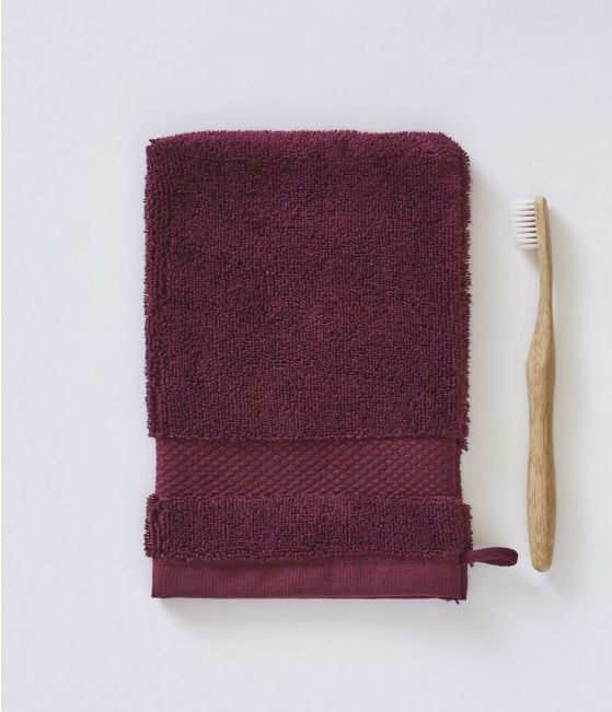 Gant de toilette Prune