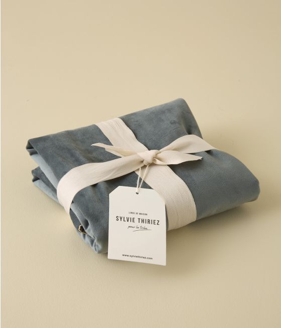 Daïna Velvet Cushion Cover Gris Orage