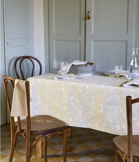 Belles Plantes Printed Tablecloth