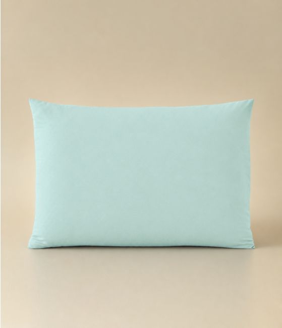 Taie d'oreiller percale mémoire de forme Bleu givre
