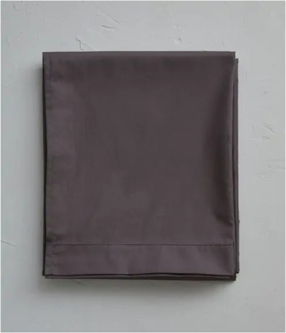 Drap percale gris basalt