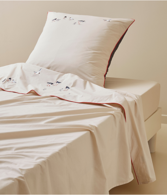 Drap brodé Marée basse