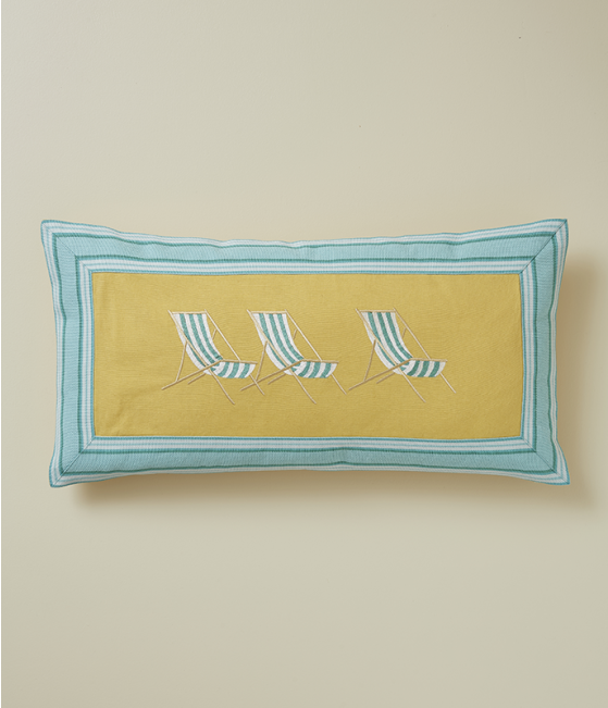 Housse de coussin Plein soleil jaune