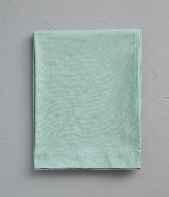Drap coton vert fleur d'amandier