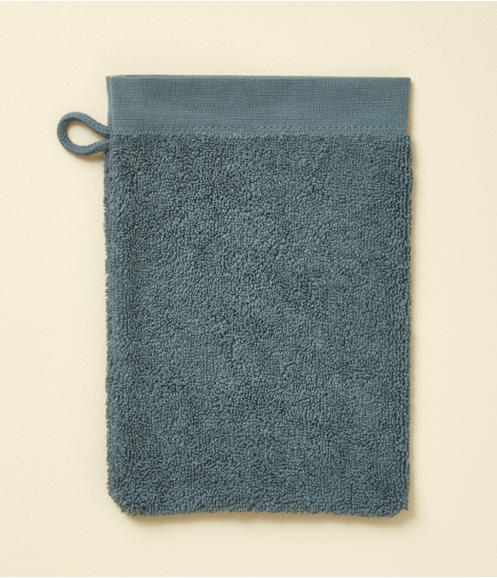 Gant de toilette L'envol bleu fumé