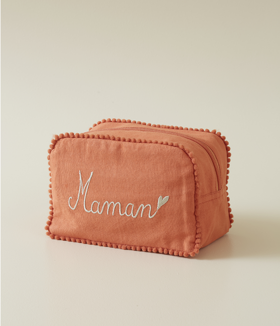 Petite trousse Maman corail