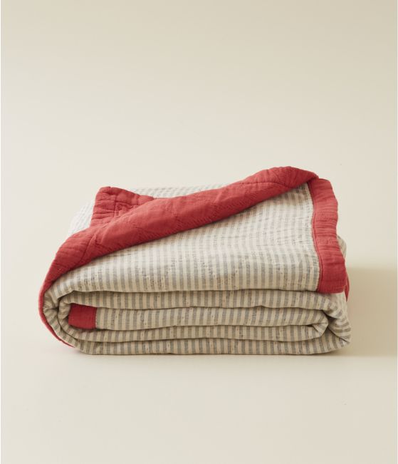 Double jeu paprika bed throw