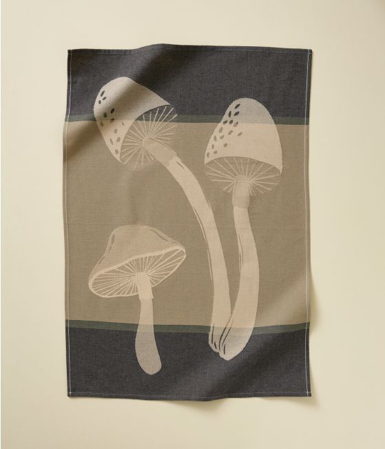 Jacquard Tea towel Automne gris