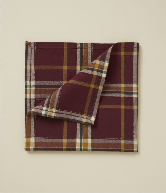 Serviette de table Forêt enchantée carreaux