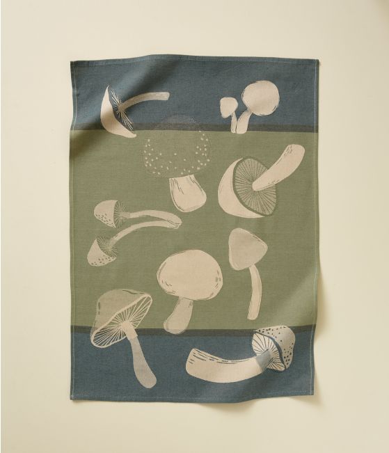 Jacquard Tea towel Automne vert
