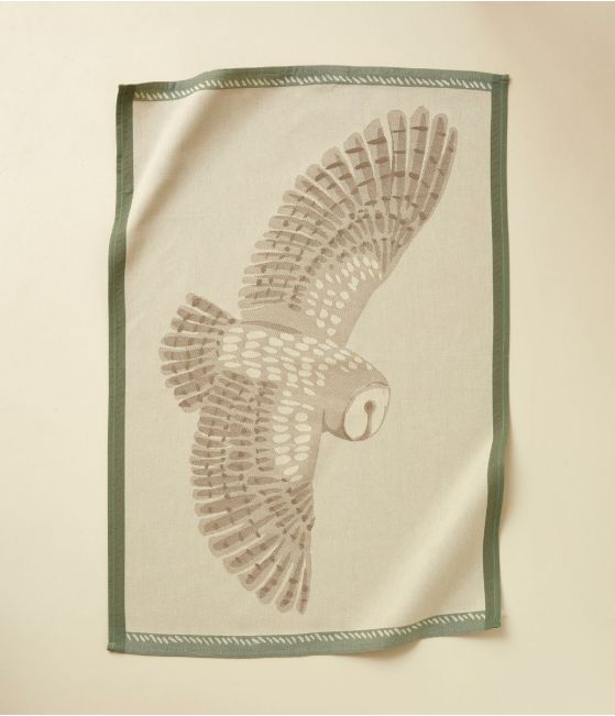 Torchon jacquard L'envol naturel