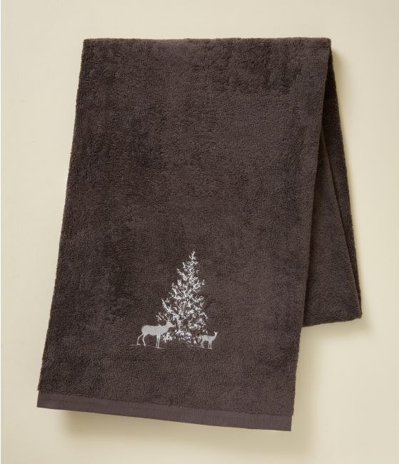 Bath sheet Trésor des forêts cacao