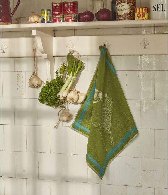 Carré éponge Sur un fil