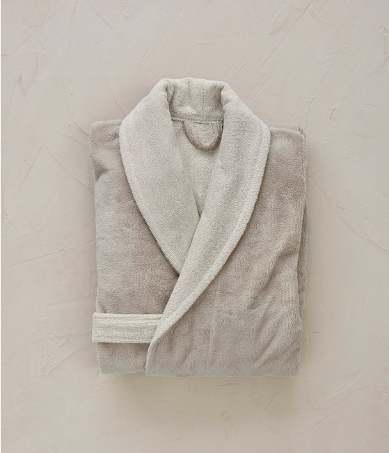 Robe de chambre bi-matière homme Naturel
