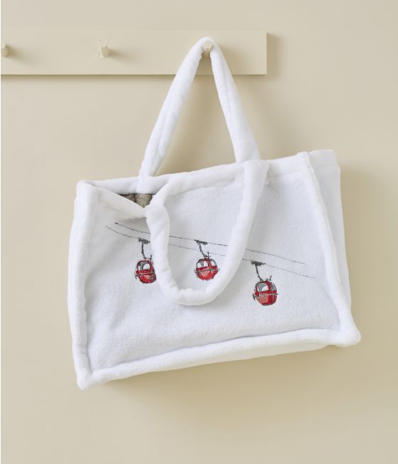 Tote bag brodé Rdv au sommet