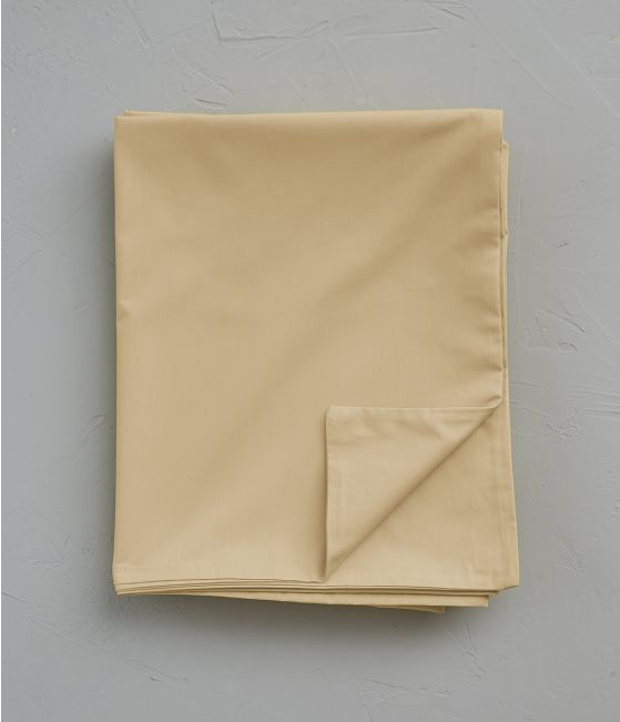 Housse de couette percale Beige blé