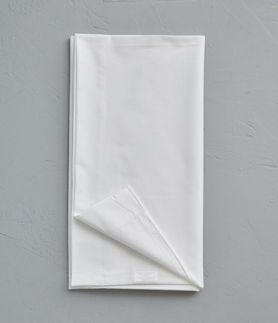 Taie de traversin coton blanc 43x140 cm