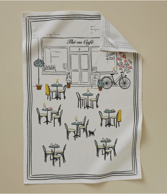 Torchon imprimé En terrasse