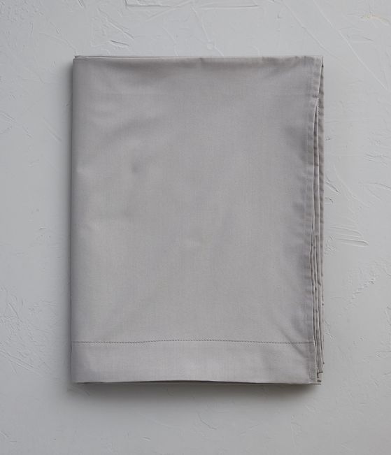 Drap percale gris galet 180x290 cm