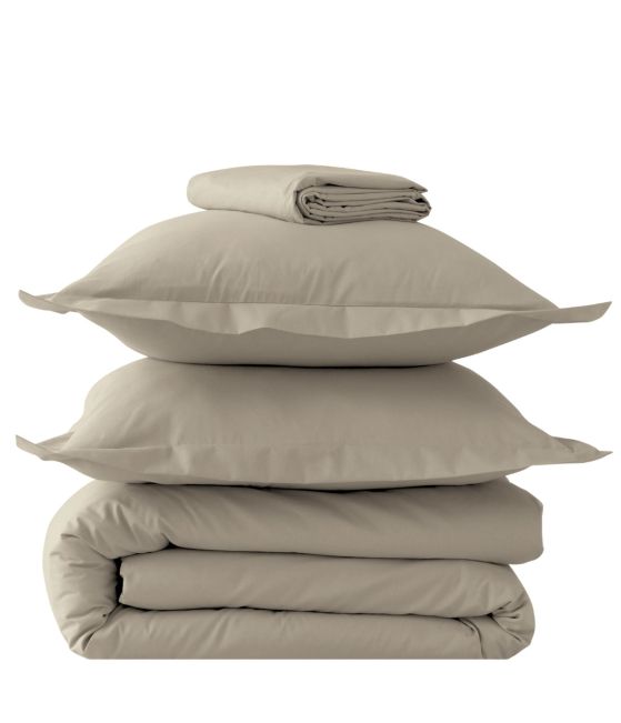 Parure de lit Percale Terre battue