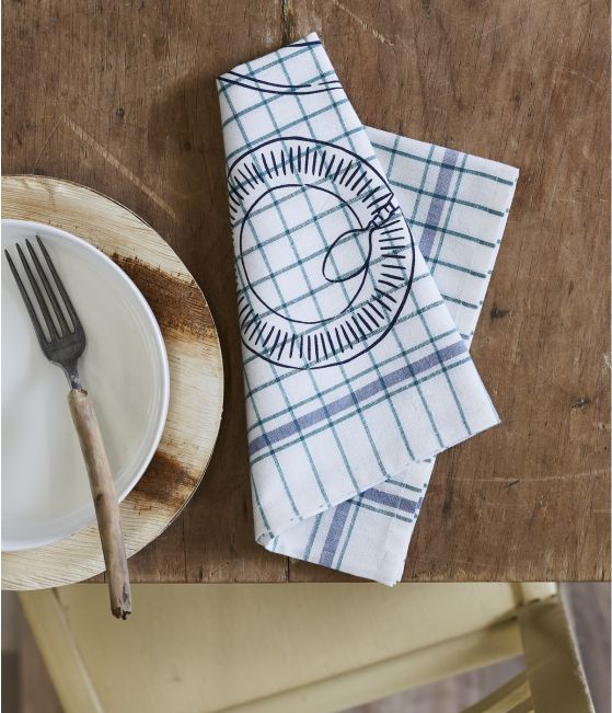 Serviette de table A table vert