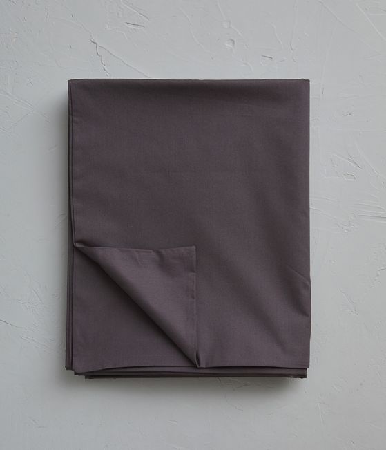 Housse de couette percale gris basalt