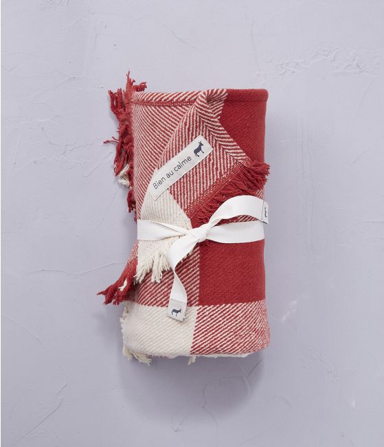 Plaid bien au calme Rouge